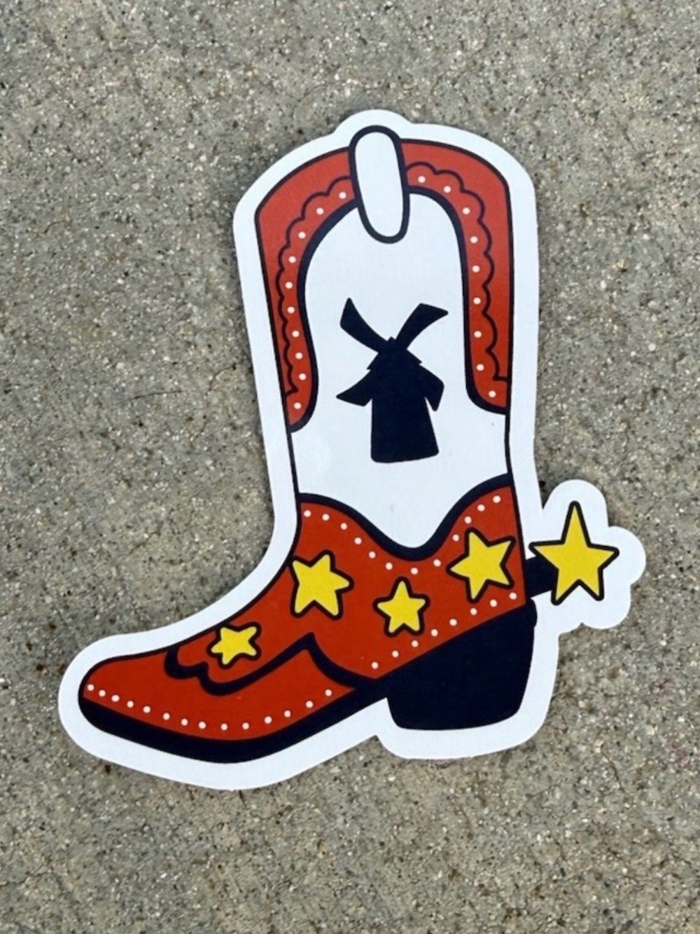 Dutch Bros June 2026 Texas Star Boot Regional Sticker